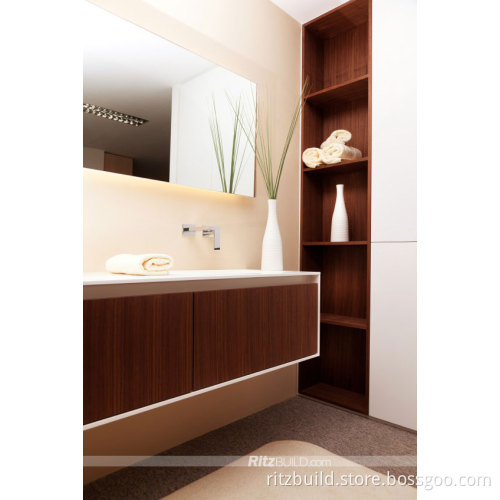 Ritz Hotel Bathroom Vanity Cabinet, Bathroom Vanity Set, Stainless Steel Modern PVC Bathroom Vanity / Bathroom Furniture / Bathroom Cabinet